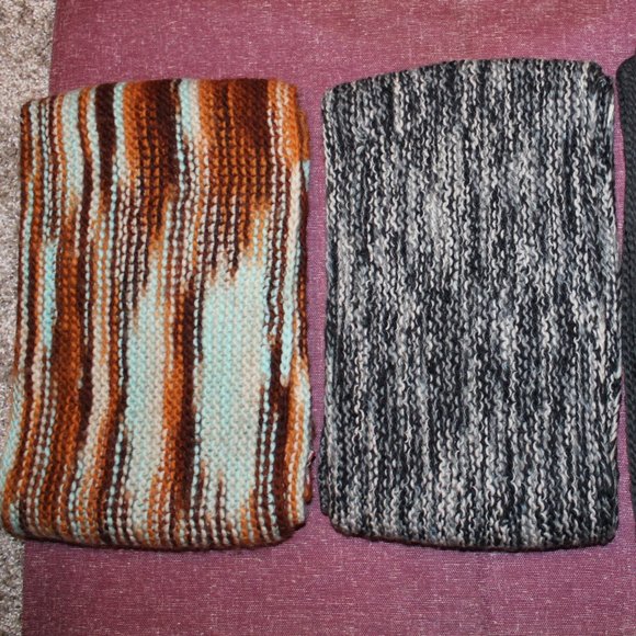 💥 Merino Marbled Brown/Blue Unisex Scarf - Picture 4 of 6